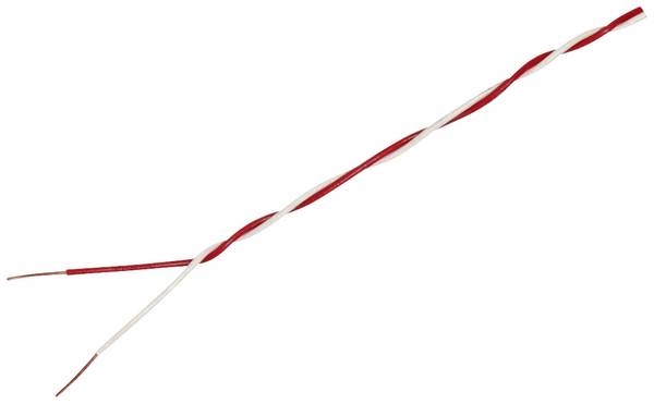 econ connect KD02TWSVS10 Jumper wire  2 x 0.2 mm² Red/white 10 m
