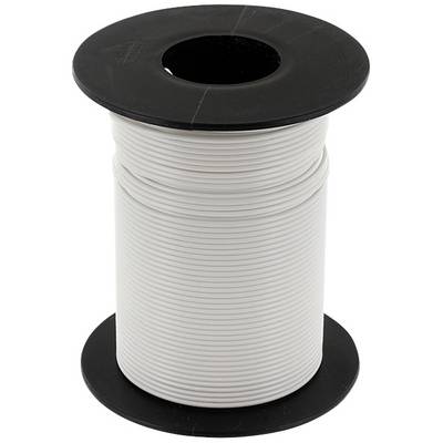 White cable reel on black roller, stacked vertically.