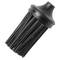 Black cleaning brush with bristles and a tapered handle, suitable for cleaning narrow or hard-to-reach areas.
