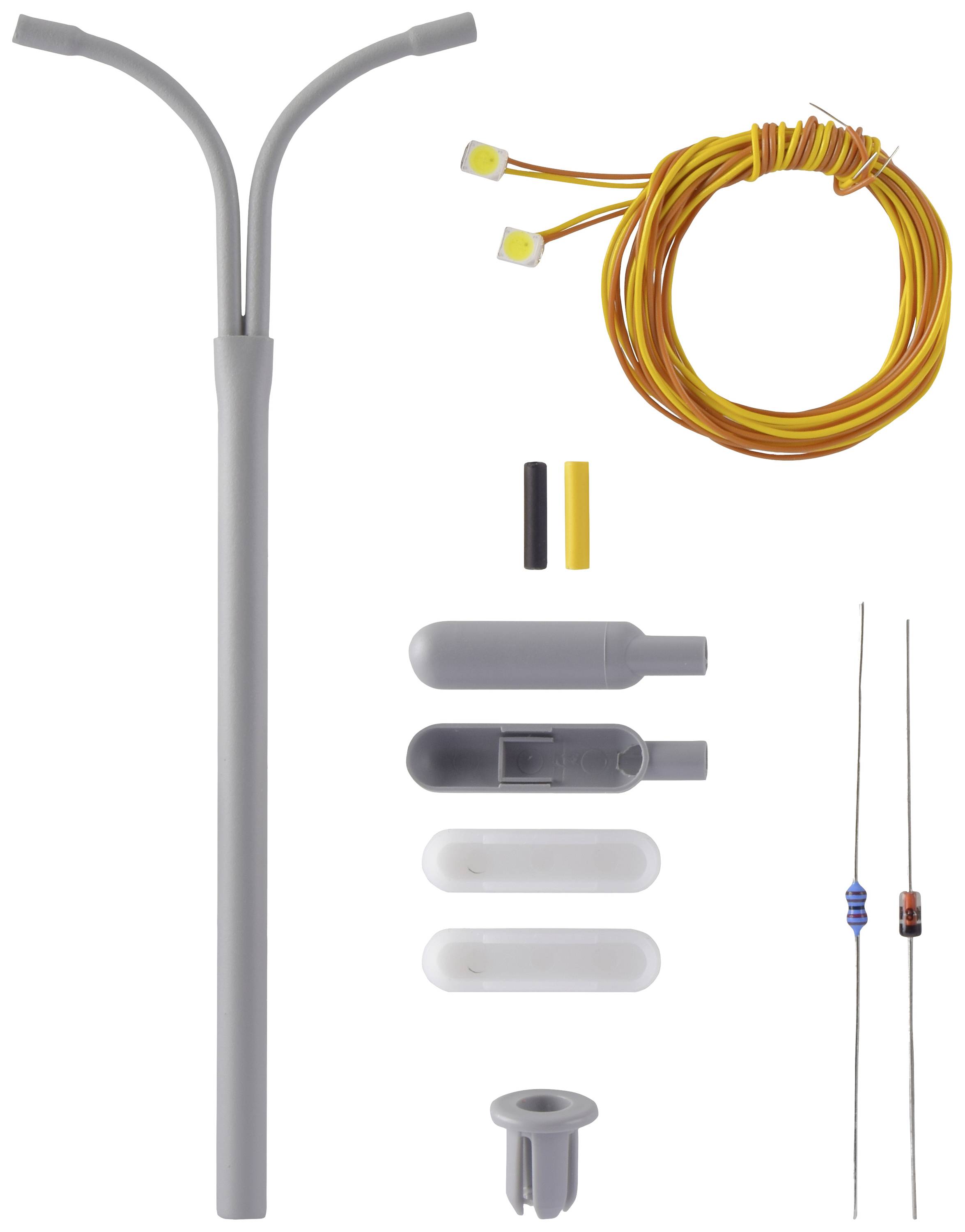 Viessmann Modelltechnik H0 Whip-type lamp post Double Assembly kit 6723 1 pc(s)