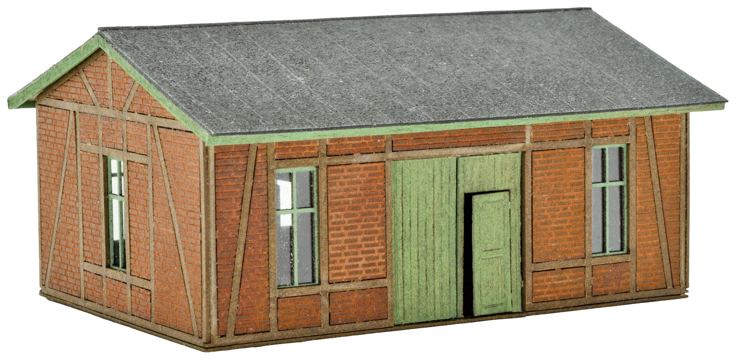 Vollmer 49380 TT Workshop with brick/half-timbered facade