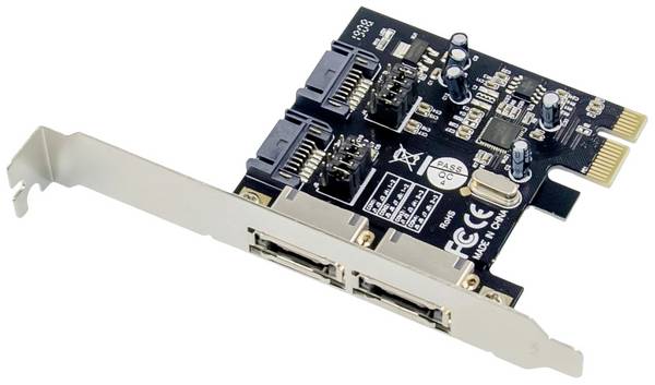 Conceptronic CSATA600EXI 2+2 ports SATA controller PCI-Express, SATA, eSATA PCIe