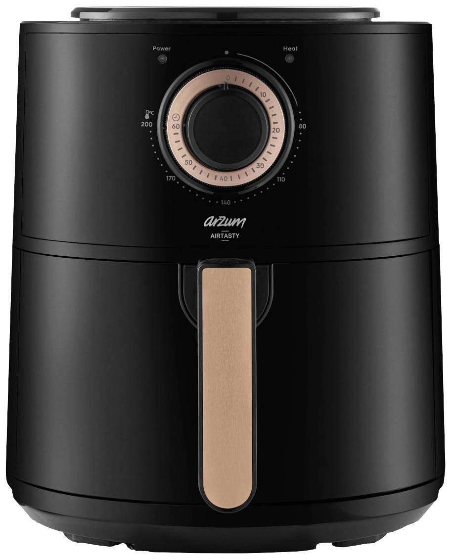 Image of arzum AR2062-B Air fryer 4 l Overheat protection, Non-stick coating Copper, Black