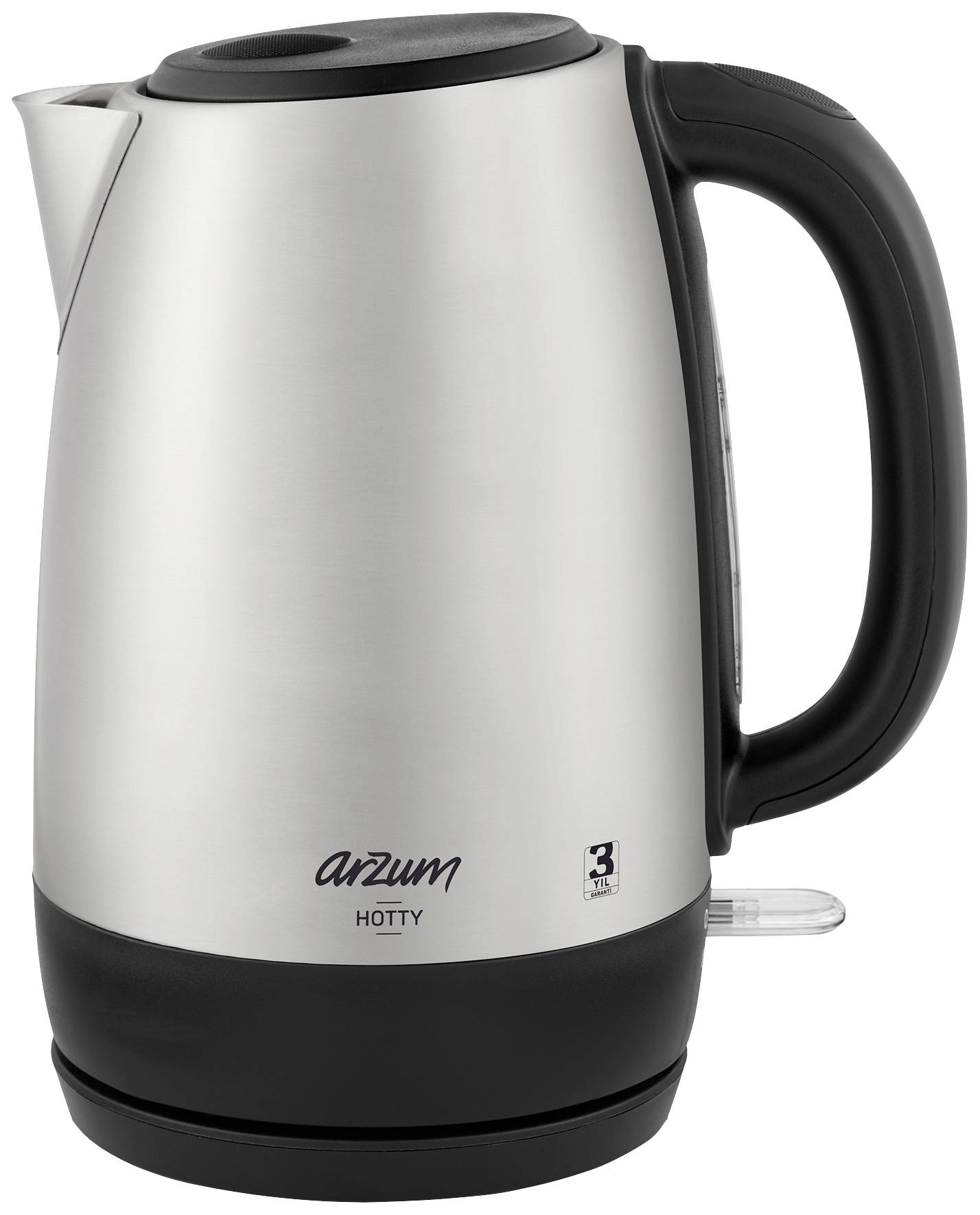 arzum AR3074 Kettle cordless, Overheat protection Inox finish Capacity: 1.7 l