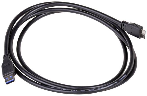 Akyga USB cable  USB 3.0 USB-A plug, USB Micro-B 3.0 plug  1.80 m Black  AK-USB-13