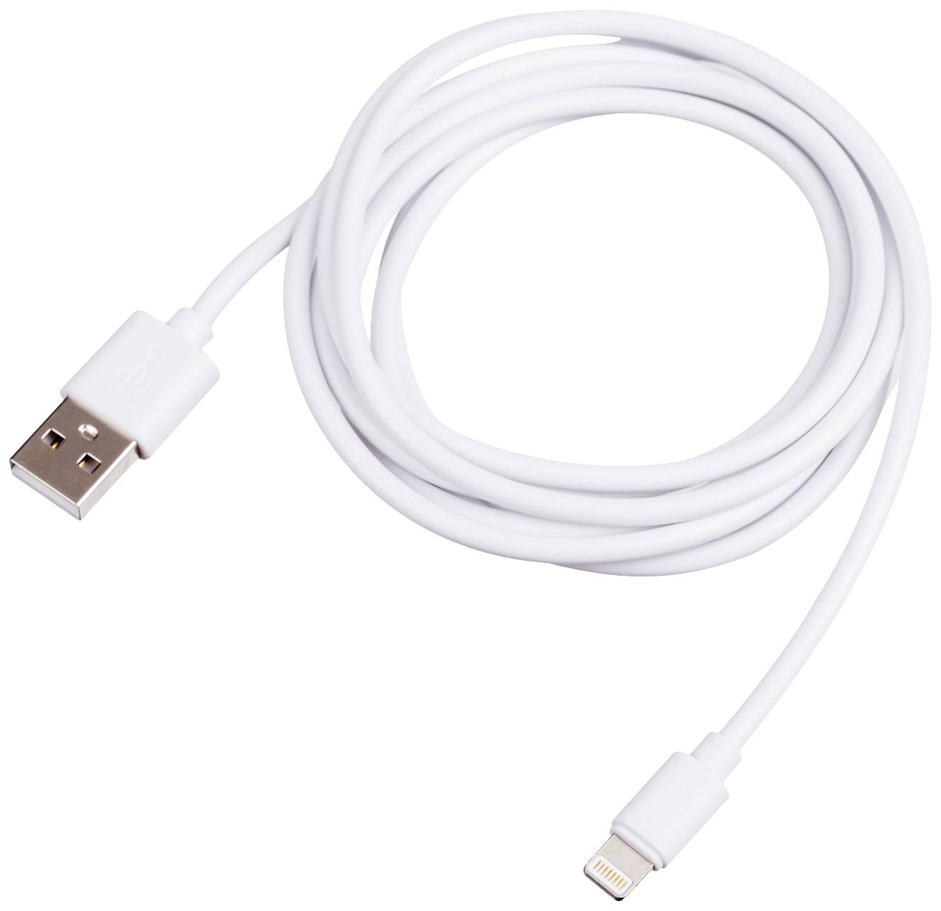 Akyga USB cable USB-A plug, Apple Lightning plug 1.80 m AK-USB-31