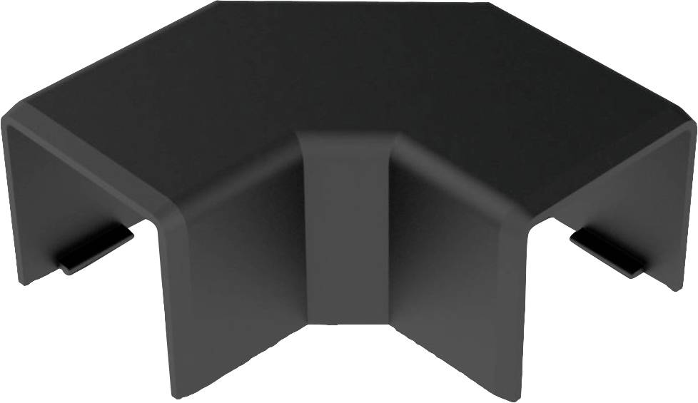 KOPOS 8623_FB Cable duct Small angle bracket (W x H) 20 mm x 20 mm 1 pc(s) Black