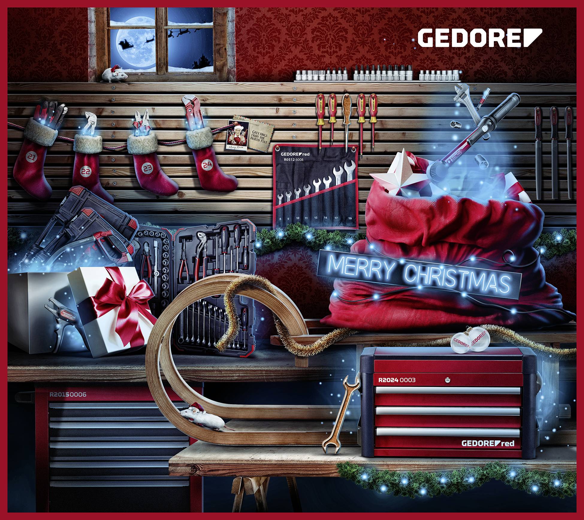 Gedore RED R33003044 Adventskalender 2023 Tools Advent calendar