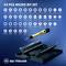 '42-piece Micro Bit Set' on a blue background. Screwdriver with a yellow handle, bit set with various sizes and shapes.