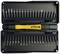 Yellow Wiha screwdriver with various bits in a black case, opened and viewed from above.