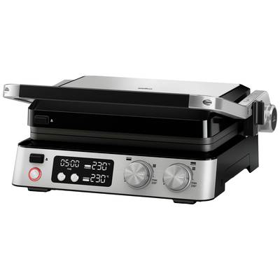 Image of Braun CG7040 CG BRAUN STEELBK Table Grill press Timer fuction, hinged, with display, portable Black, Stainless steel