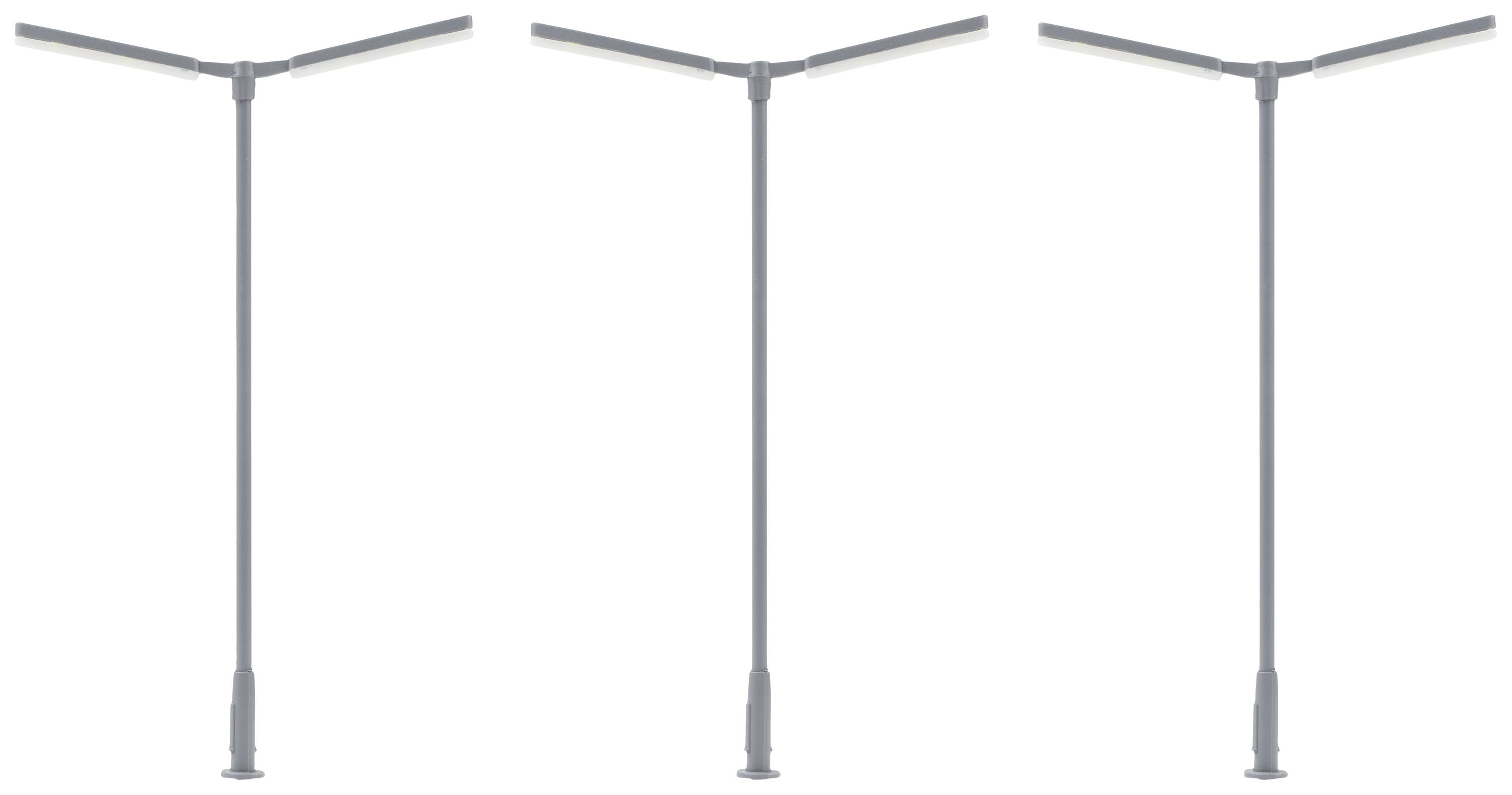 Faller H0 Whip-type lamp post Double Assembled 180122 3 pc(s)