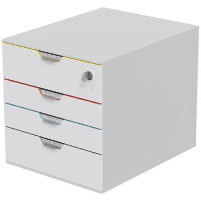 Durable VARICOLOR MIX 4 SAFE - 7626 762627 Desk drawer box Grey A4, C4 No. of drawers: 4