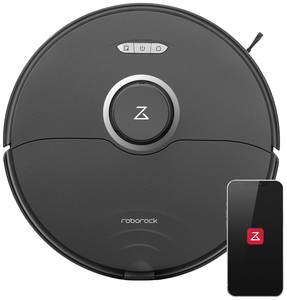 Roborock S8 black Robotic vac/sweeper Black Alexa compatibility, Google Home compatibility, Voice-controlled, Incl. wet mopping function, App-controlled