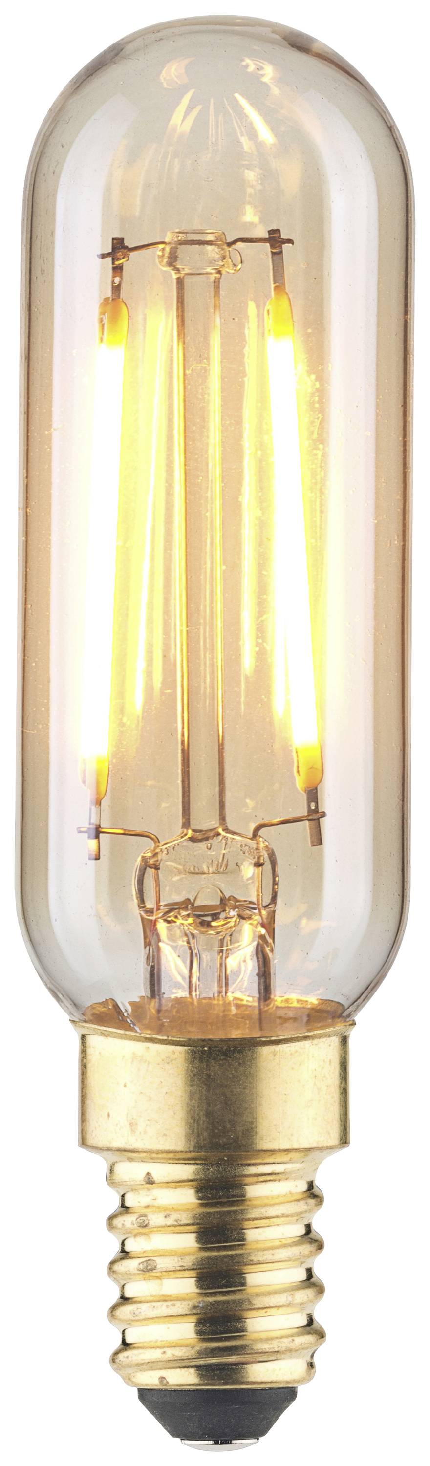 LightMe LM85050 LED (monochrome) E14 Tube shape 2.5 W Amber (Ø x L) 25 mm x 90 mm 1 pc(s)