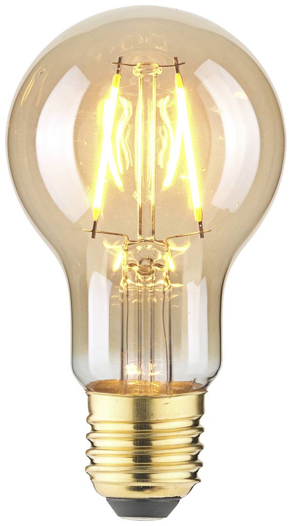 LightMe LM85055 LED (monochrome) E-27 Pear shape 2.5 W Amber (Ø x H) 60 mm x 108 mm Filament 1 pc(s)