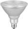 A LED light bulb in classic PAR shape with E27 bayonet fitting, silver casing and clear cover, suitable for interior lighting.