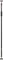 A black telescopic support pillar with a red handle at the top and a black rubber foot at the bottom, commonly used for construction or renovation projects.