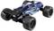 A remote-controlled blue and black car with robust off-road tyres, designed for off-road racing.