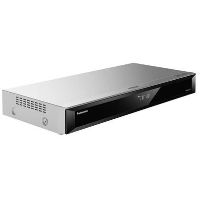 A silver Panasonic Blu-ray player with a horizontal design and digital display on the front.