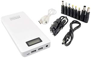 XTPower XT-16000 QC3 Power bank 15600 mAh  Li-ion USB, DC jack 3.5 mm White Status display