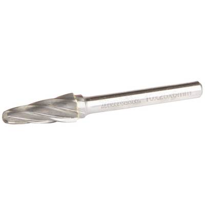 Pictured is a cylindrical metal grinding head with spiral grooves, typically used for precision grinding work.
