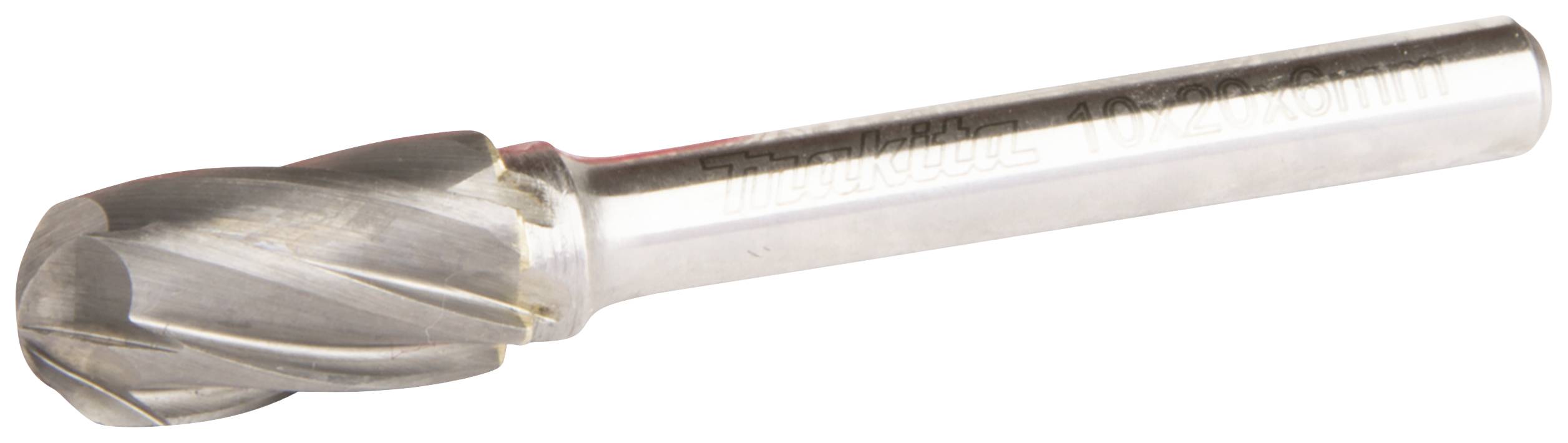 A silver milling cutter with sharp edges, used for cutting or shaping materials.