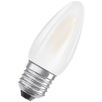 A teardrop-shaped light bulb with a screw thread, white glass, glowing softly. Suitable for decorative or accent lighting.