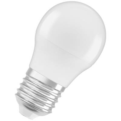 A white LED light bulb with a screw thread on a white background.