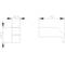 Technical drawing of a component with two views. Dimensions: height 24.6, width 12.9 and 42. Shows details and precise measurements.