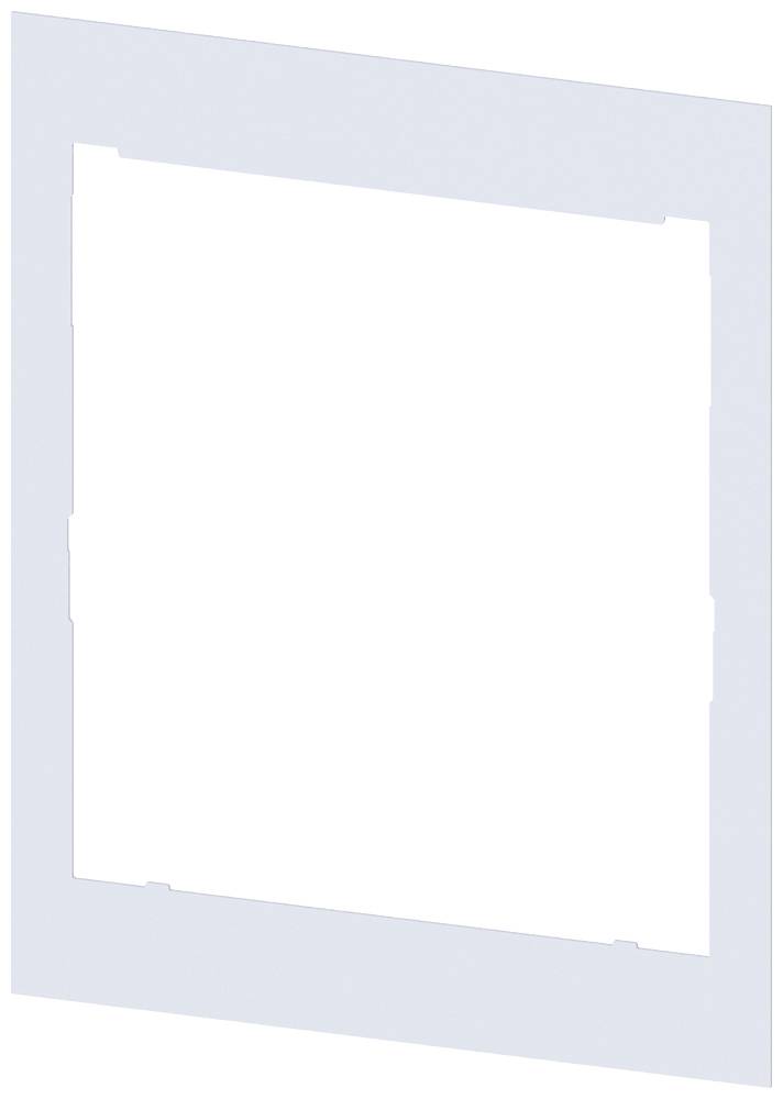 The image shows an empty square shape with a wide frame.