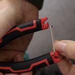 Stranded hook set 0.5 mm² red/black 2x 25 m with side cutter