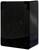 A black plastic casing with a rectangular shape and a ribbed pattern on the front.