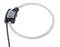 An electrical sensor with a round cable, most likely for detecting current or electromagnetic fields.