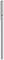 A grey metal pipe with a shiny silver connection piece at the top, which has a smooth cylindrical shape.