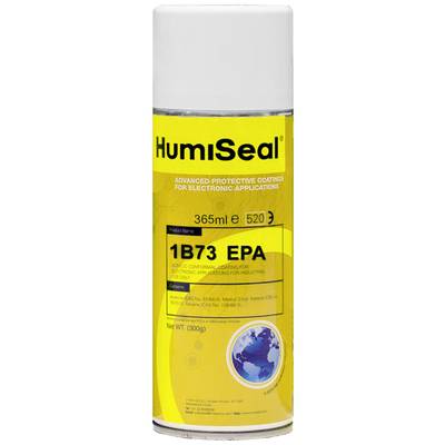 Yellow spray can 'HumiSeal 1B73 EPA', 365 ml. Protects electronics with a special coating. Contains 300 g.