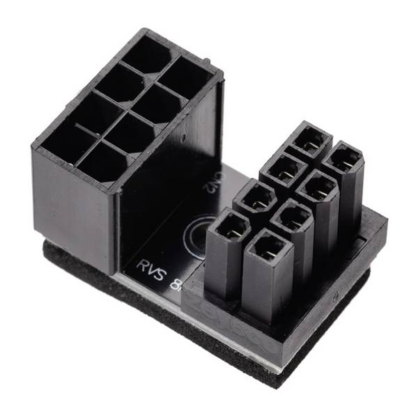 inLine Current Power cable extension [1x PCI-E plug 8-pin - 1x PCI-E socket 8-pin]  Black