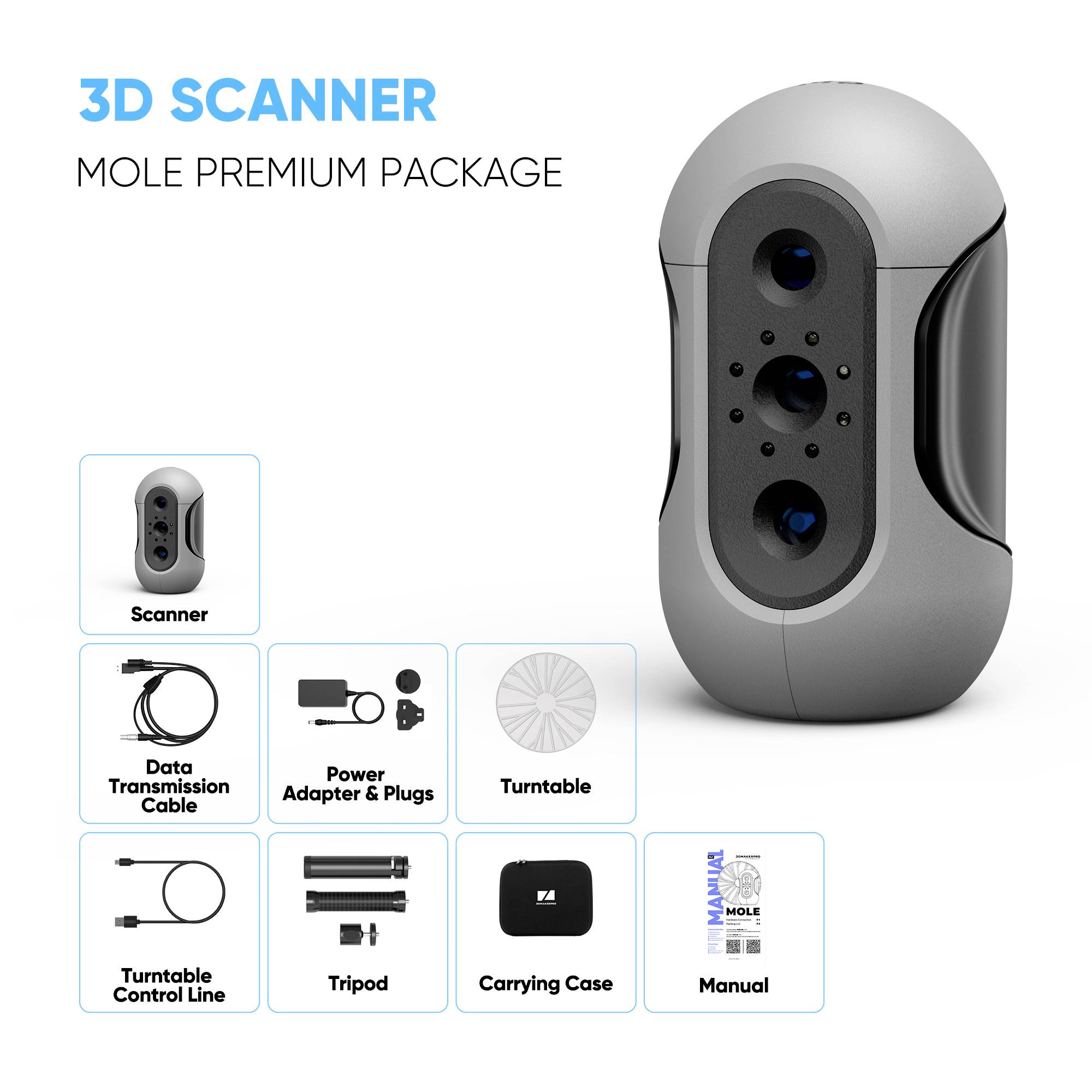 3DMAKERPRO Mole 3D scanner | Conrad.com