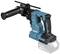 A cordless angle grinder with an additional handle, in blue-black design. Battery not included, suitable for cutting and grinding tasks.