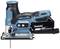 A cordless, blue Makita saw system with a lithium-ion battery, suitable for precise cuts in various materials.