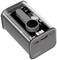 A transparent LogiLink adapter with two USB ports and an LED indicator on the front, revealing its internal components.