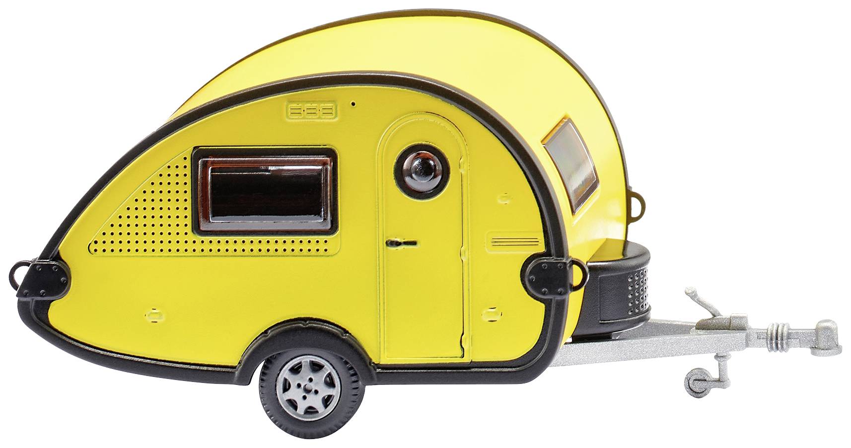 Wiking 009236 H0 Trailer T@B Caravan - yellow/black
