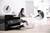 'Printer on a table with a USB connection cable, with a person working on a laptop in the background. Concept for office work and connectivity.'