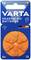 Battery pack for hearing aids by VARTA, containing six orange size 13 batteries. Marked 'Made in Germany'.