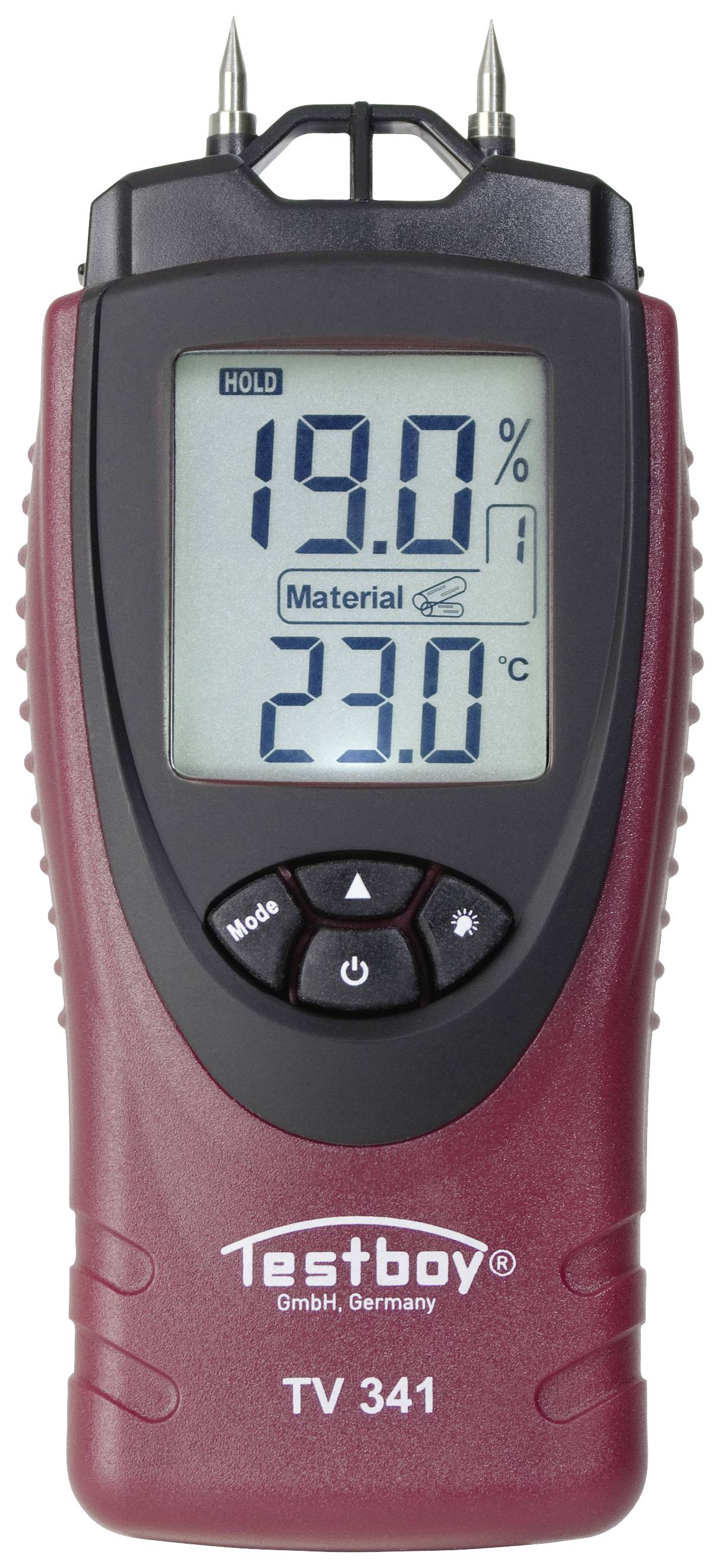 Testboy TV 341 Moisture meter Building moisture reading range 0 up to 55 % Wood moisture reading range 0 up to 55 %