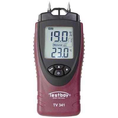 Testboy TV 341 Moisture meter Building moisture reading range 0 up to 55 % Wood moisture reading range 0 up to 55 %