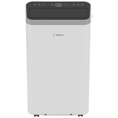 A portable air conditioning unit by Bosch with a black control panel and digital display, suitable for room cooling.