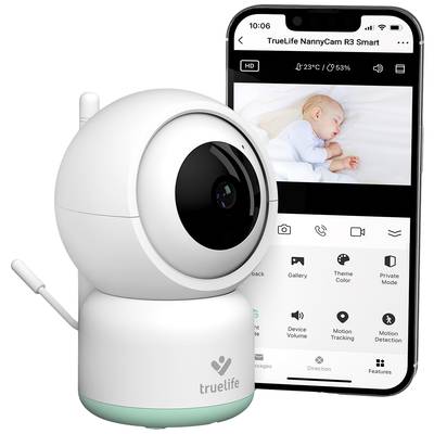 Buy truelife TrueLife NannyCam R3 Smart TLNCR3S Baby monitor incl. camera  Wi-Fi 2.4 GHz