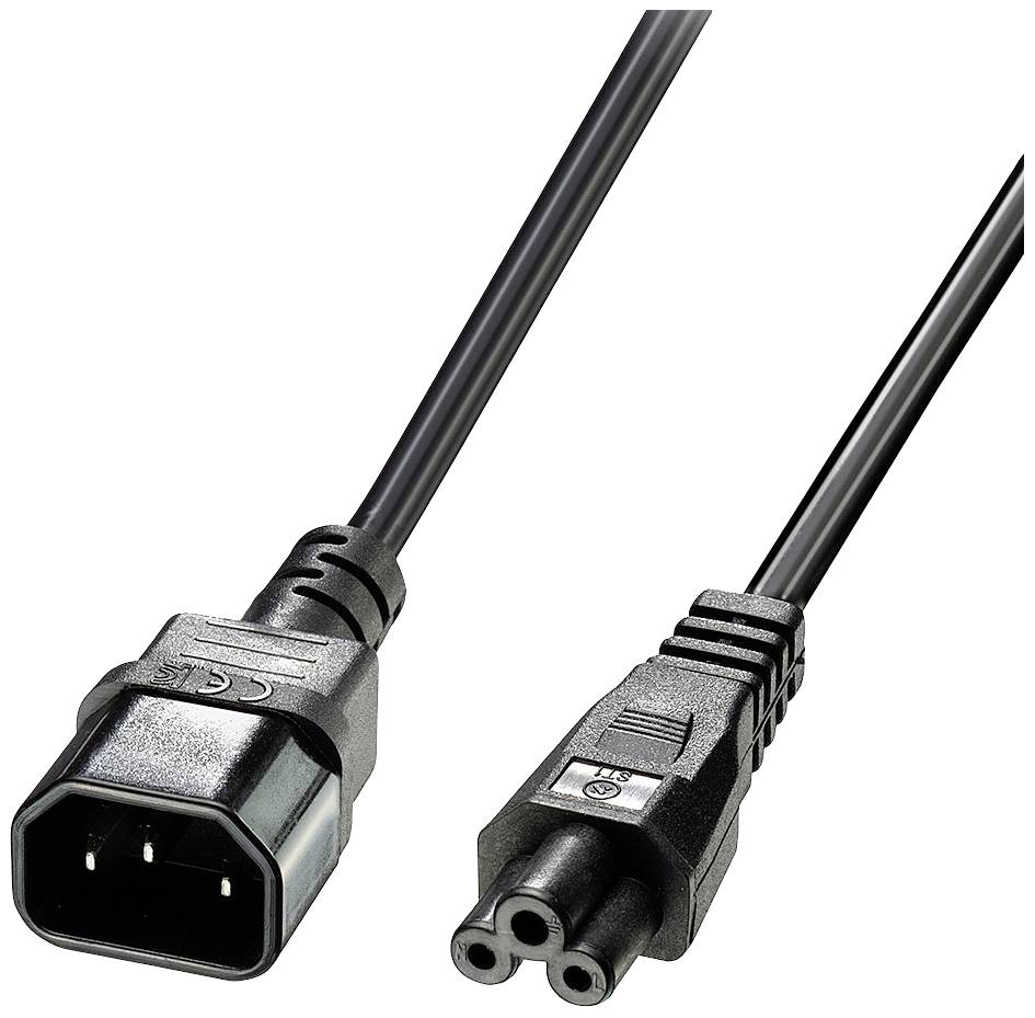 LINDY Current Cable [1x IEC plug - 1x IEC plug] 2 m Black