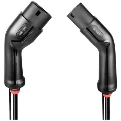 Two black connectors with a red detail, positioned on the left and right of the image.